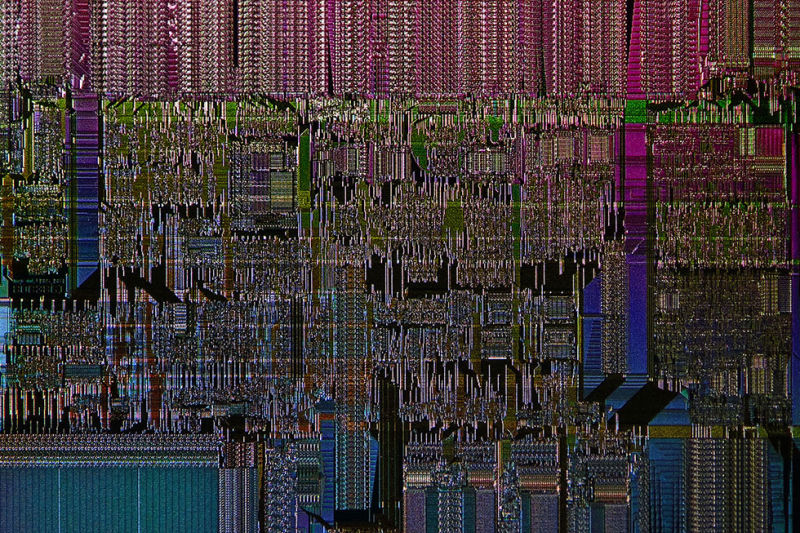 Detail eines 386 DX20 CPU Kern