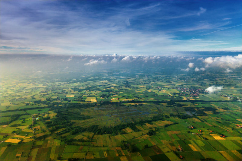 Das große Torfmoor: Luftaufnahme aus südlicher Richtung